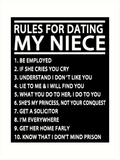 Rules for dating my niece